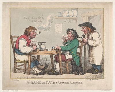 A Game at Put in a Country Alehouse, 10. august 1799., 10. august 1799. af Thomas Rowlandson
