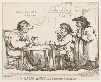 A Game at Put in a Country Alehouse, 10. august 1810., 10. august 1810. af Thomas Rowlandson
