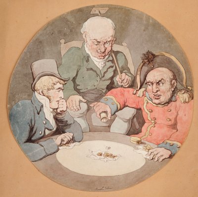 Et terningspil af Thomas Rowlandson