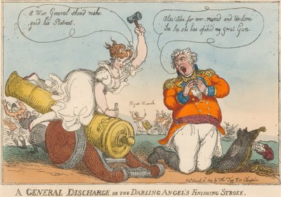 ?En generel udledning eller den kære engels afsluttende slagtilfælde? af Thomas Rowlandson