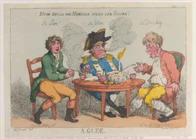 A Glee, 1. marts 1808., 1. marts 1808. af Thomas Rowlandson