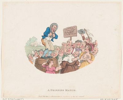 En grinende kamp, 1. februar 1803., 1. februar 1803. af Thomas Rowlandson