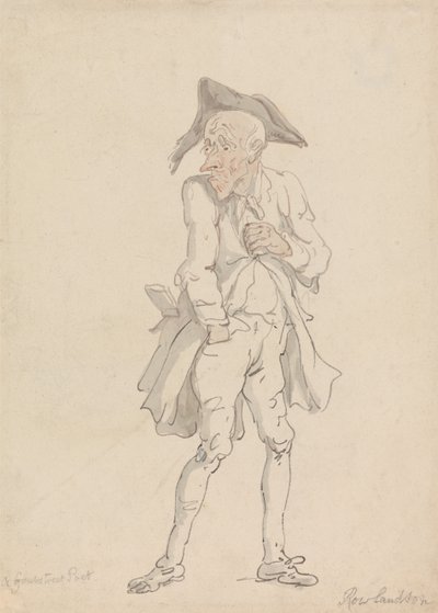 En digter fra Grub Street af Thomas Rowlandson