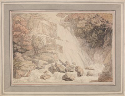 Et højt vandfald af Thomas Rowlandson