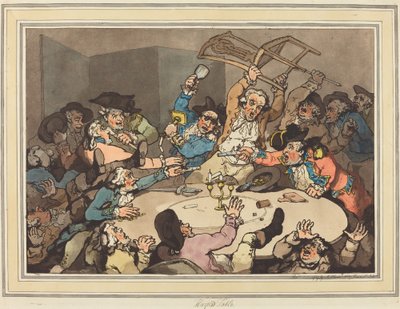 Et kick-up ved et farebord af Thomas Rowlandson