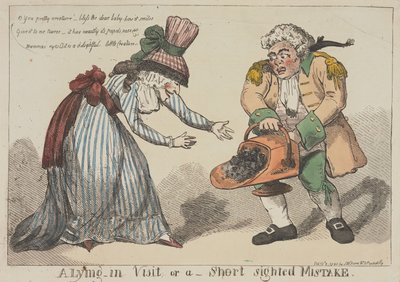 Et besøg hos den nybagte mor – eller en kortsigtet fejltagelse af Thomas Rowlandson