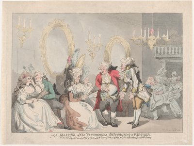 En ceremonimester introducerer en partner, 24. november 1795., 24. november 1795. af Thomas Rowlandson