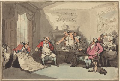 Et militsmøde af Thomas Rowlandson