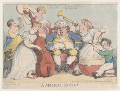 En musikalsk familie, 30. august 1802., 30. august 1802. af Thomas Rowlandson