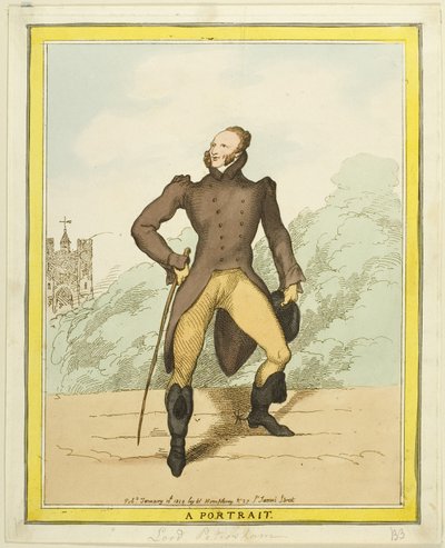 Et portræt: Lord Petersham af Thomas Rowlandson