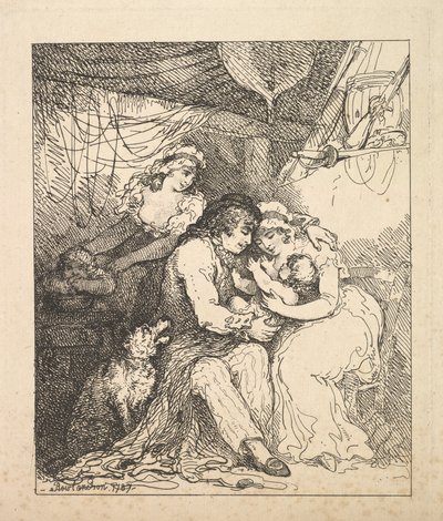 En sømandsfamilie, 1787. af Thomas Rowlandson