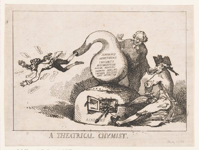 En teatralsk chymist, maj 1786., maj 1786. af Thomas Rowlandson