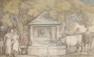 Et landsbybrønd af Thomas Rowlandson