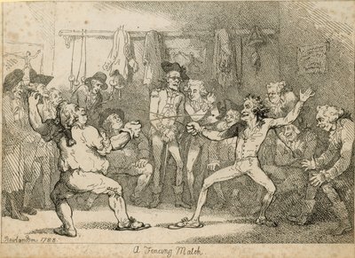 En fægtekamp af Thomas Rowlandson