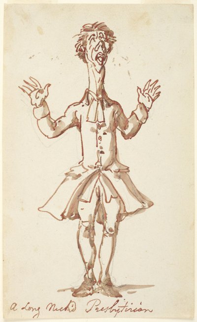 En langhalset presbyterianer af Thomas Rowlandson