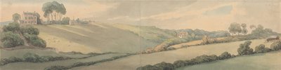 Admiral Christians og hr. Lysons hytter, Cowes af Thomas Rowlandson