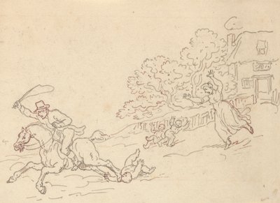 Albumtegning af Thomas Rowlandson