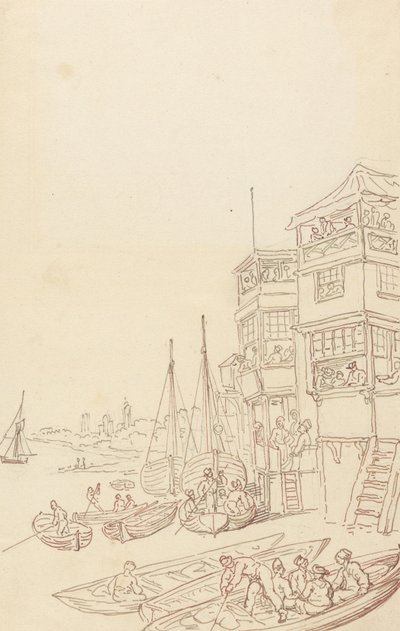 Tegning til albummet af Thomas Rowlandson
