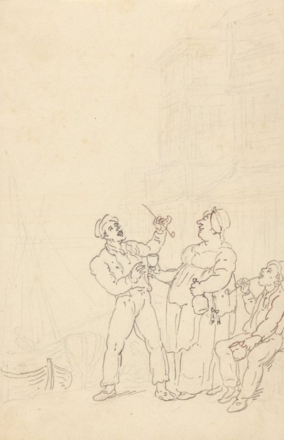 Tegning til albummet af Thomas Rowlandson