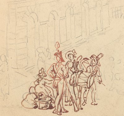 Tegning til albummet af Thomas Rowlandson