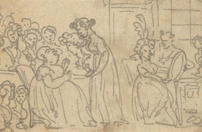 Tegning til albummet af Thomas Rowlandson