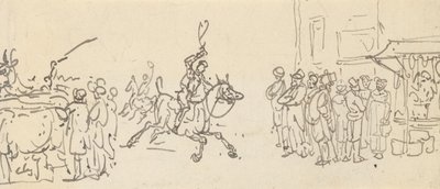 Tegning til albummet af Thomas Rowlandson