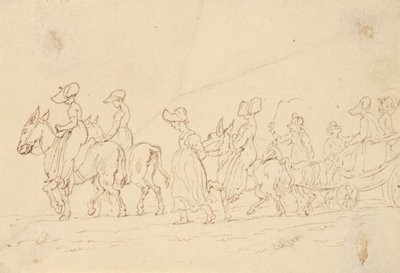 Tegning til albummet af Thomas Rowlandson
