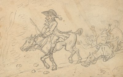 Tegning til albummet af Thomas Rowlandson