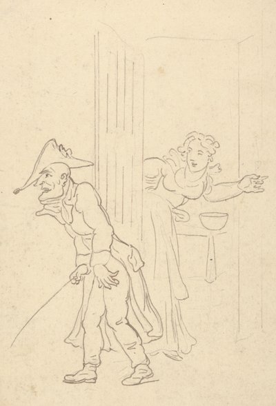 Tegning til albummet af Thomas Rowlandson