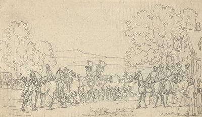 Tegning til albummet af Thomas Rowlandson
