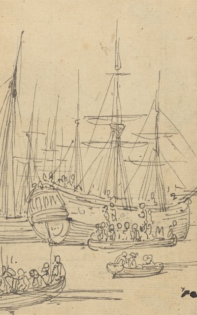 Tegning til albummet af Thomas Rowlandson