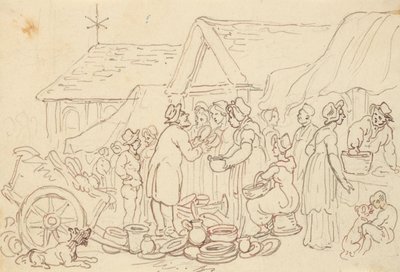 Tegning til albummet af Thomas Rowlandson