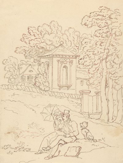 Tegning til albummet af Thomas Rowlandson