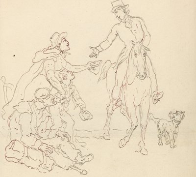 Tegning til albummet af Thomas Rowlandson