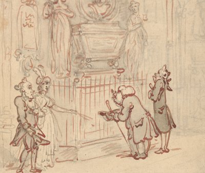 Tegning til albummet af Thomas Rowlandson
