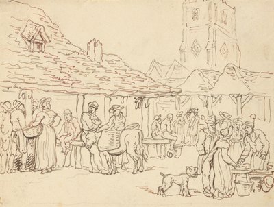 Tegning til albummet af Thomas Rowlandson