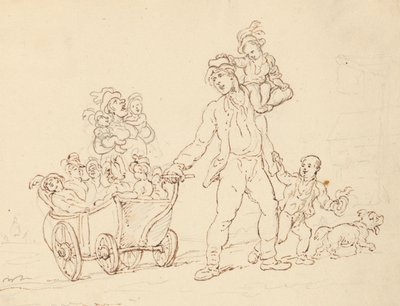 Tegning til albummet af Thomas Rowlandson