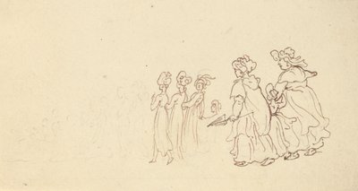 Tegning til albummet af Thomas Rowlandson