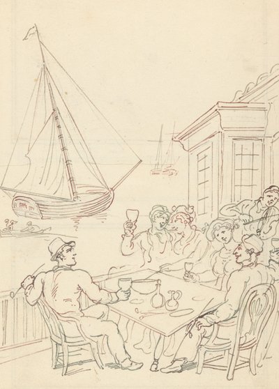 Tegning til albummet af Thomas Rowlandson