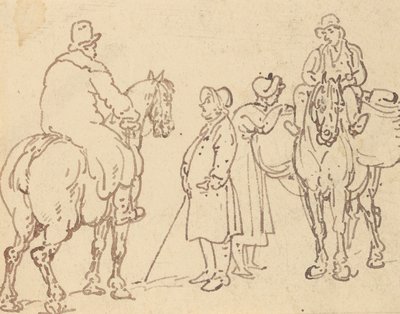 Tegning til albummet af Thomas Rowlandson