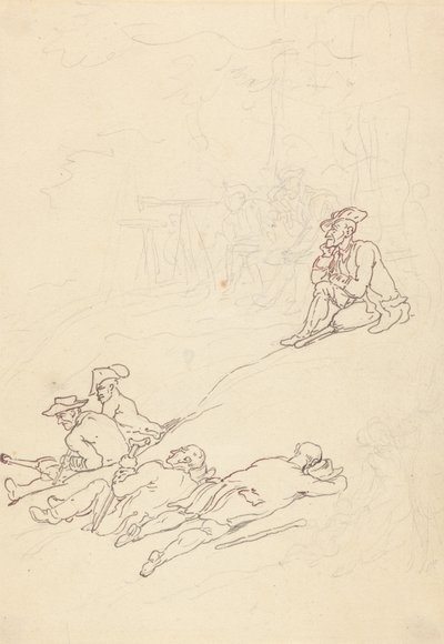Tegning til albummet af Thomas Rowlandson