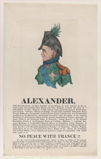 Alexander, april 1814., april 1814. af Thomas Rowlandson