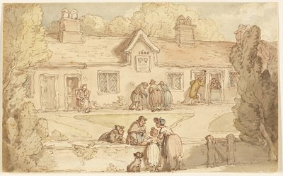 Alms House i Tottenham af Thomas Rowlandson