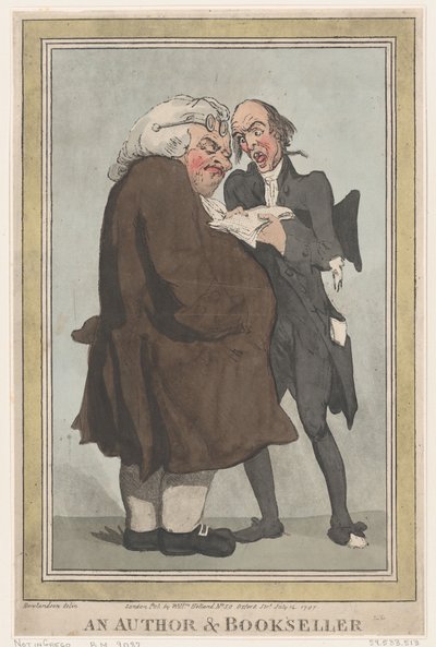 En forfatter og boghandler, 14. juli 1797., 14. juli 1797. af Thomas Rowlandson