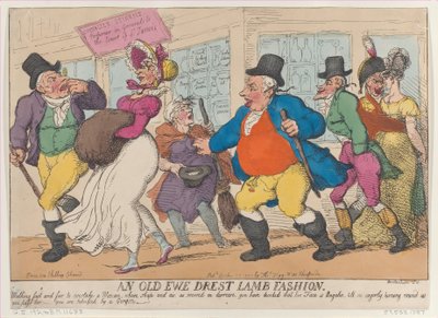 An Old Ewe Drest Lamb Fashion, 25. oktober 1810., 25. oktober 1810. af Thomas Rowlandson