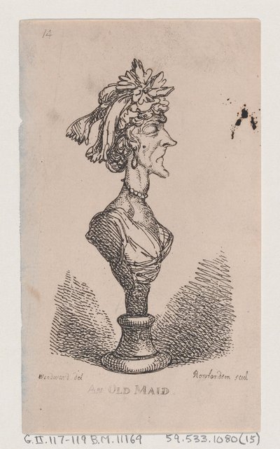 En gammel tjenestepige, 1808., 1808. af Thomas Rowlandson