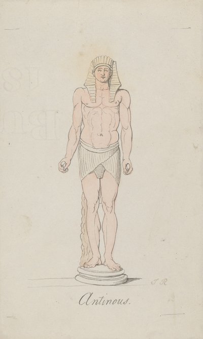Antinous som Osiris af Thomas Rowlandson