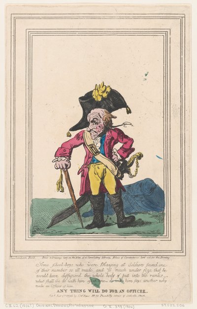 Alt vil gøre for en officer, 1. januar 1796., 1. januar 1796. af Thomas Rowlandson