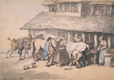 Ved Smedjen, 1790 af Thomas Rowlandson