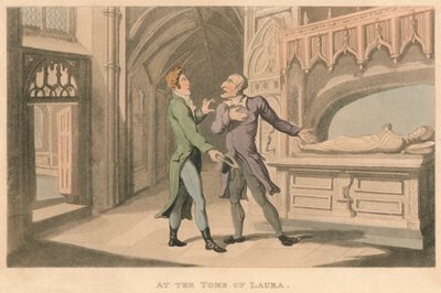 Ved Lauras grav, 1821 af Thomas Rowlandson